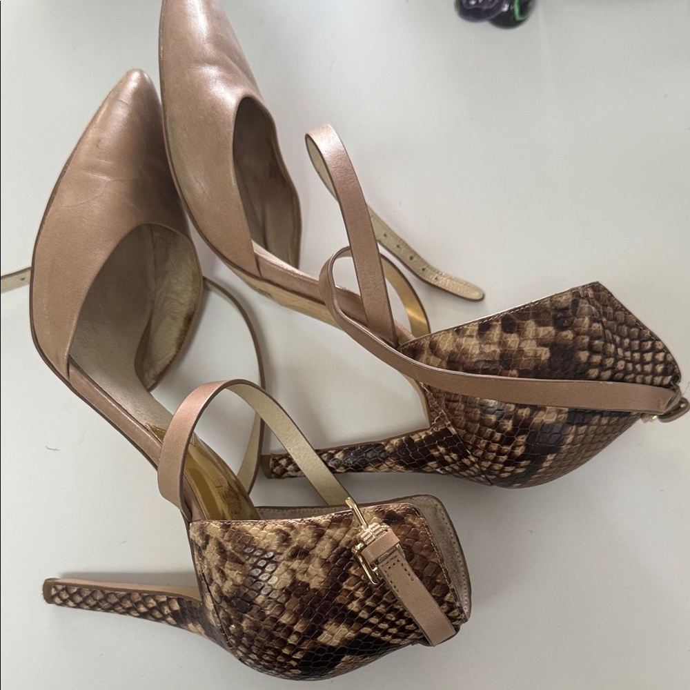 Michael Kors Brown Strappy Heels